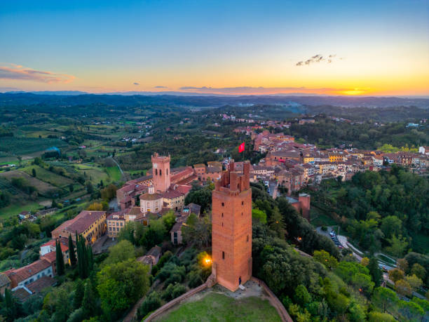 Il centro storico di San Miniato dall'alto