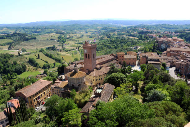Tramonto su San Miniato e la Rocca di Federico II